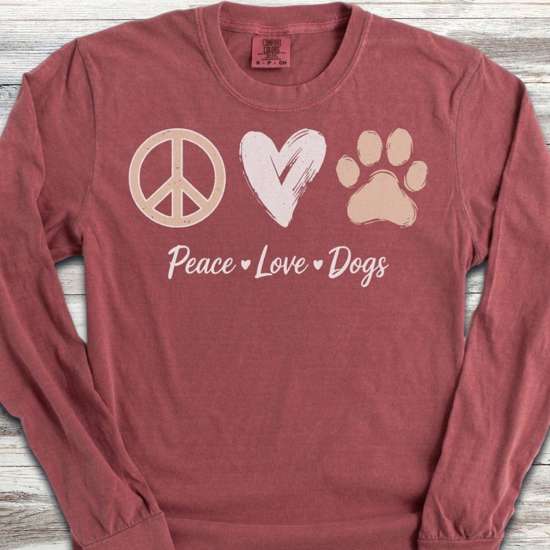 Peace Love Dogs Long Sleeve Tee