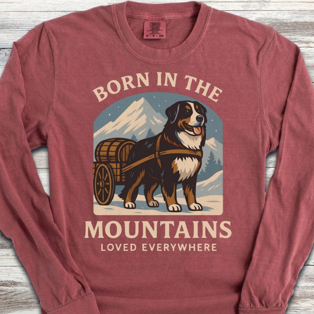 Bernese Mountain Dog Born Long Sleeve Tee