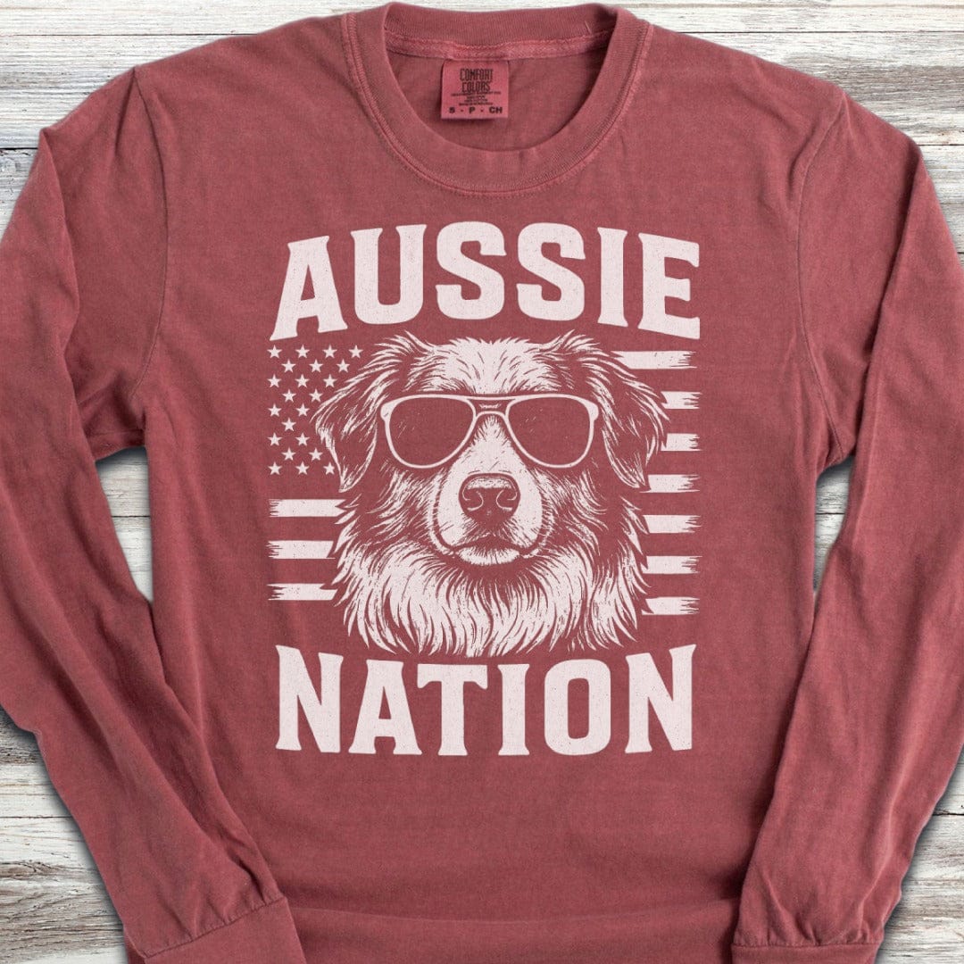 Australian Shepherd Nation Long Sleeve Tee