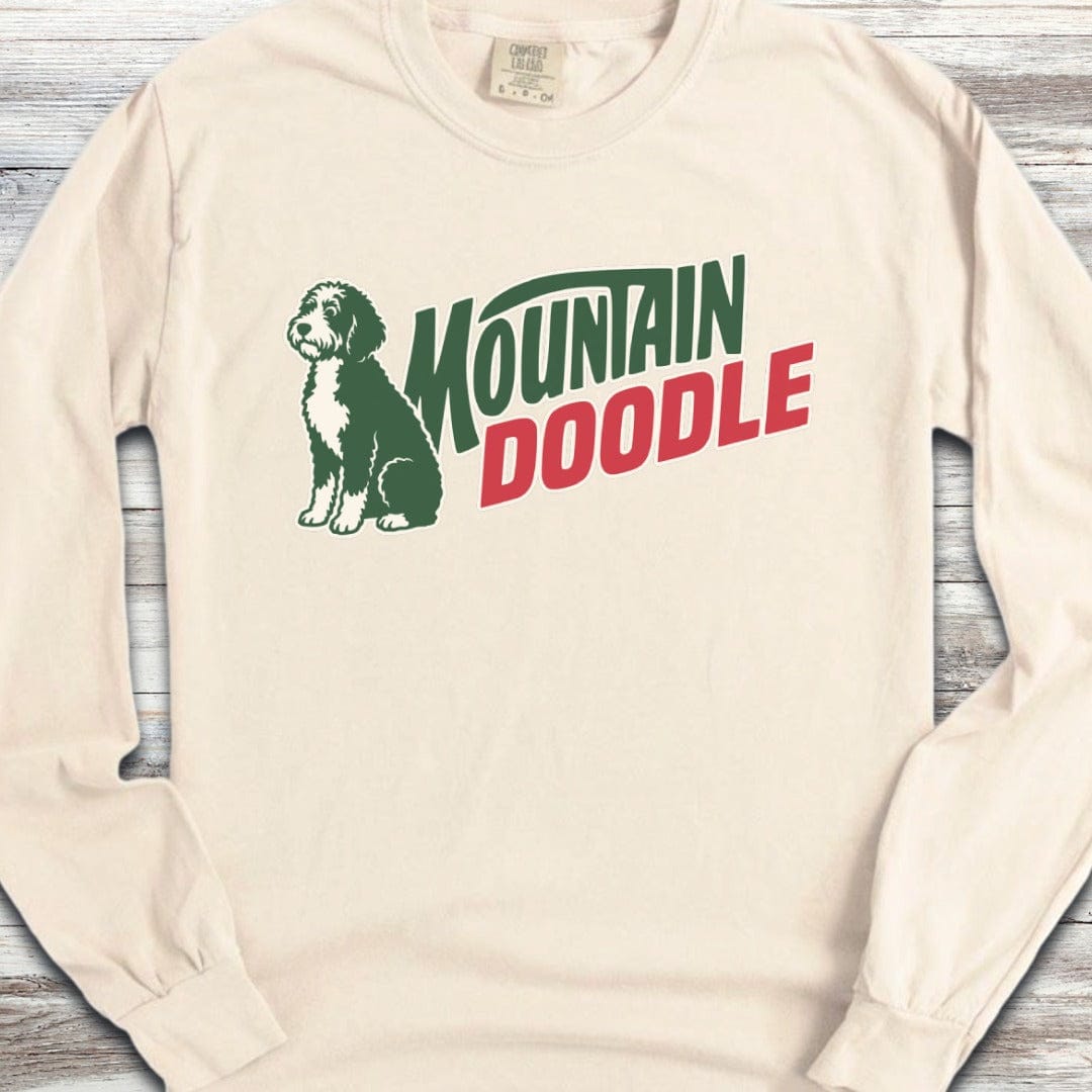Bernedoodle Mountain Doodle Long Sleeve Tee