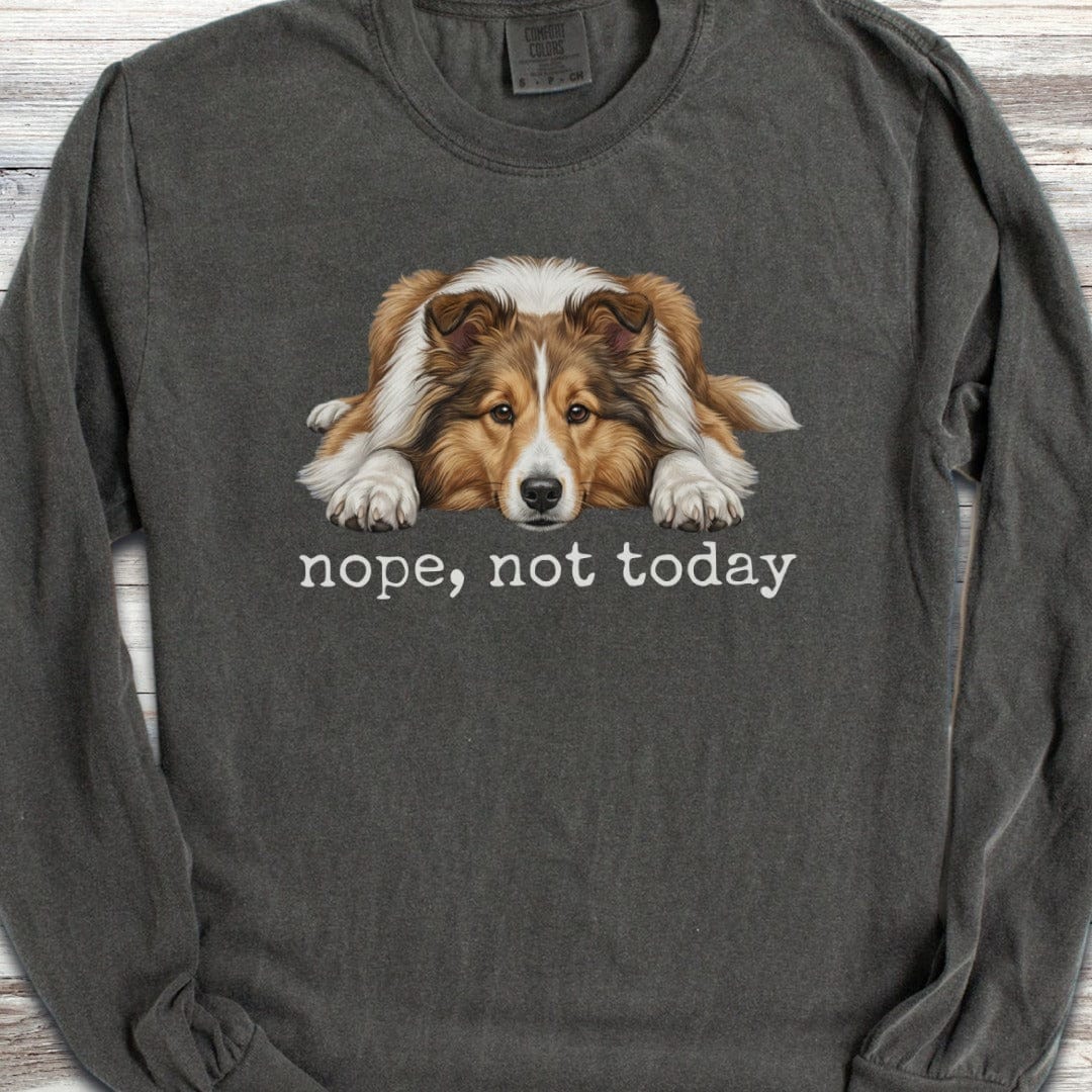 Shetland Sheepdog Nope Long Sleeve Tee