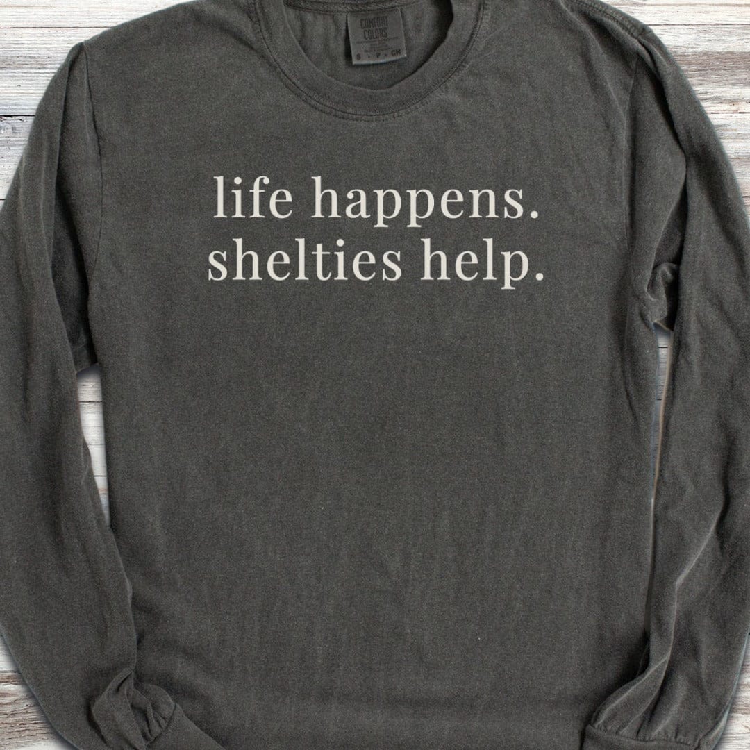 Shetland Sheepdog Help Long Sleeve Tee