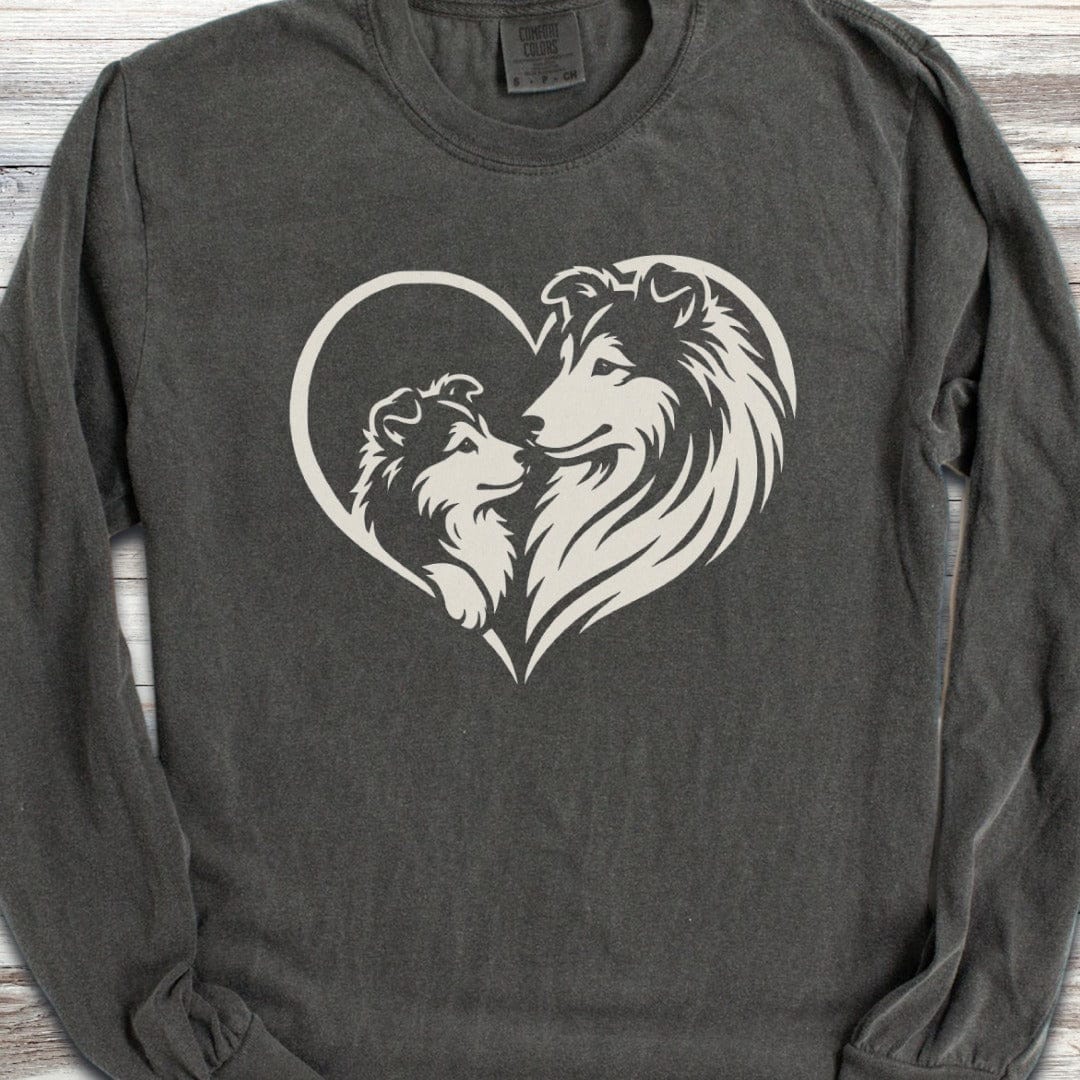 Shetland Sheepdog Heart Bond Long Sleeve Tee