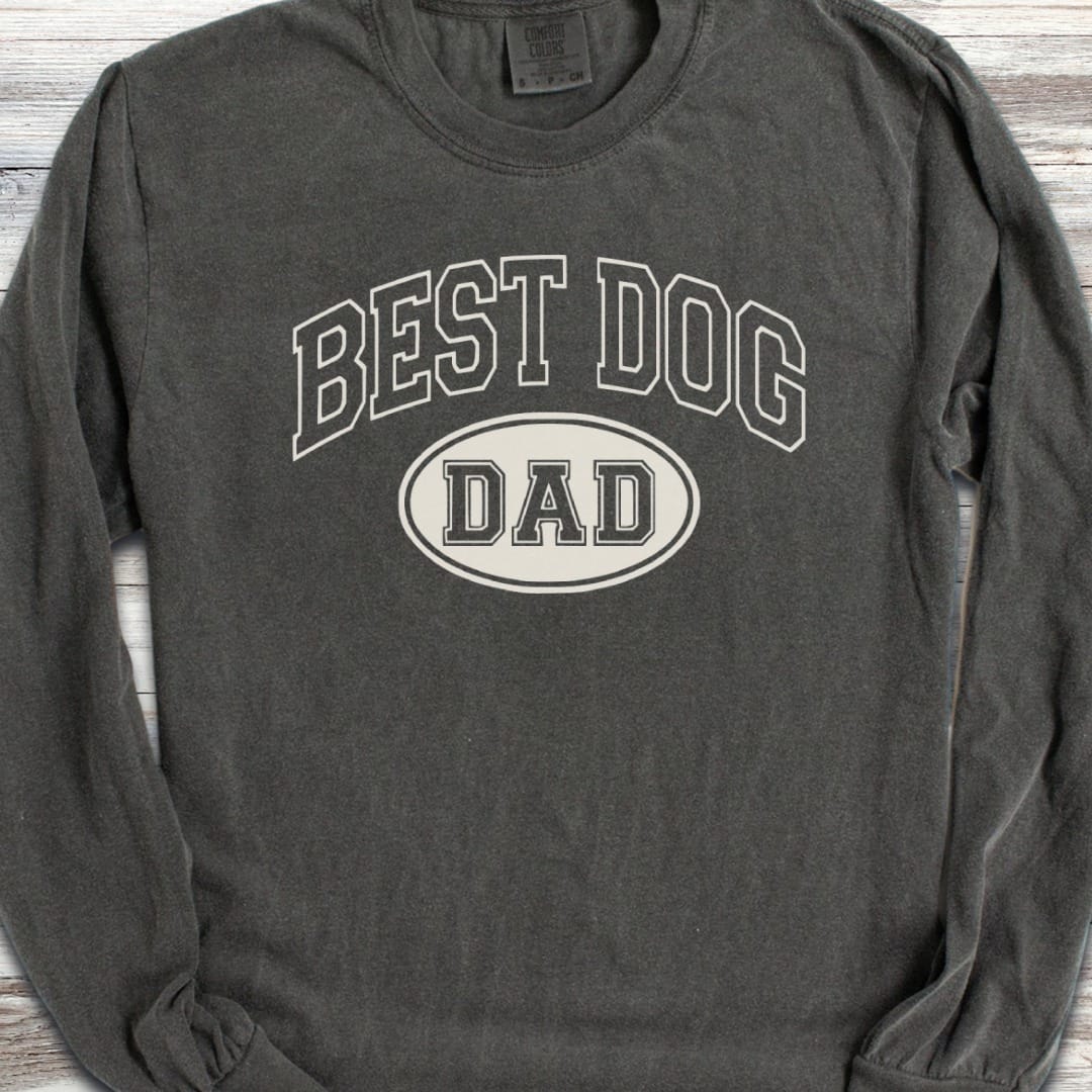 Best Dog Dad Long Sleeve Tee