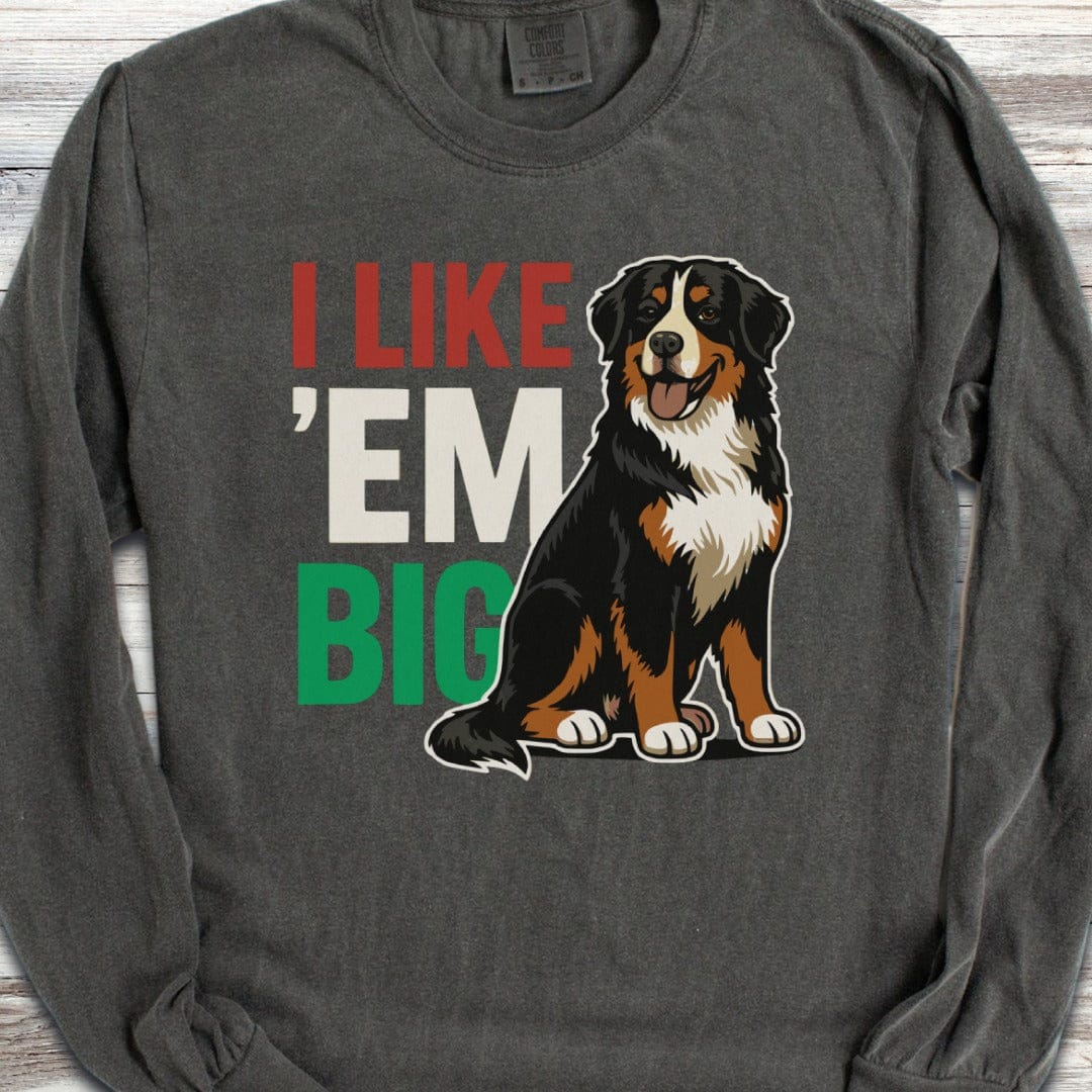 Bernese Mountain Dog Big Long Sleeve Tee