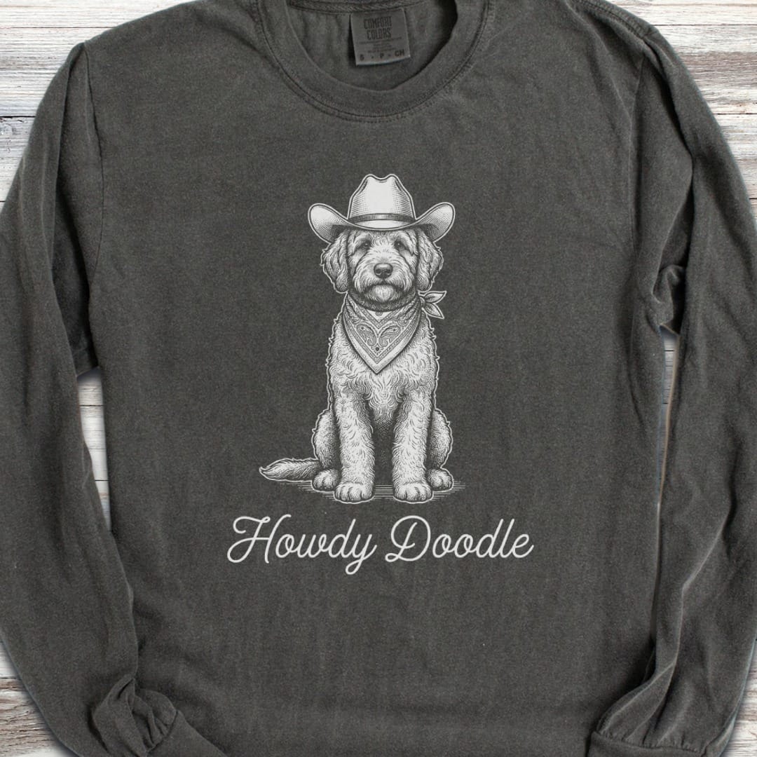 Doodle Howdy Doodle Long Sleeve Tee