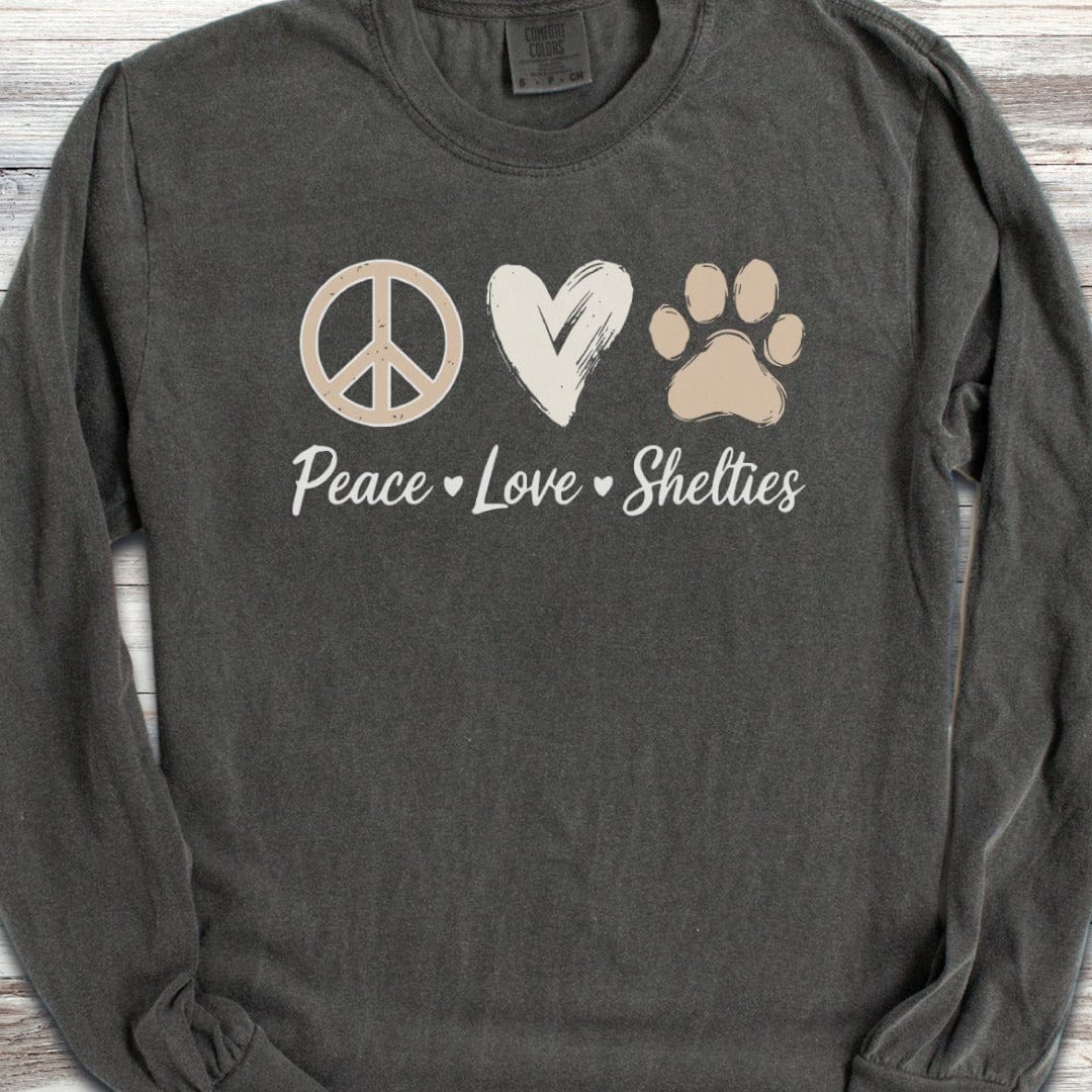 Shetland Sheepdog Peace Long Sleeve Tee