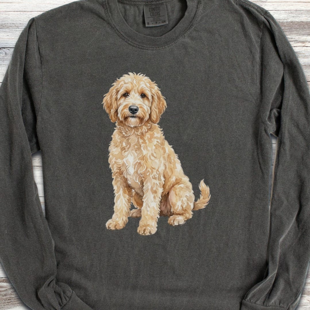 Goldendoodle Watercolor Long Sleeve Tee