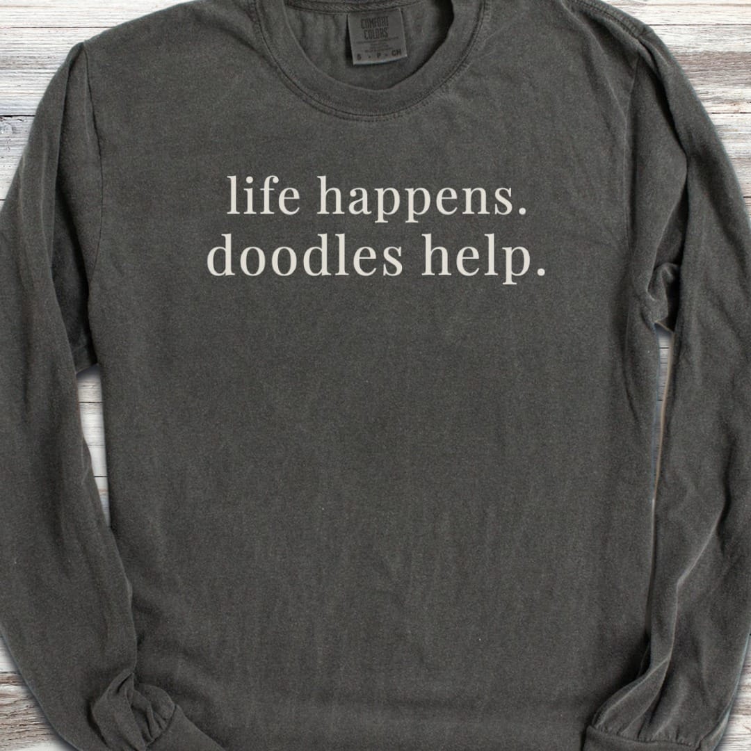 Doodle Help Long Sleeve Tee