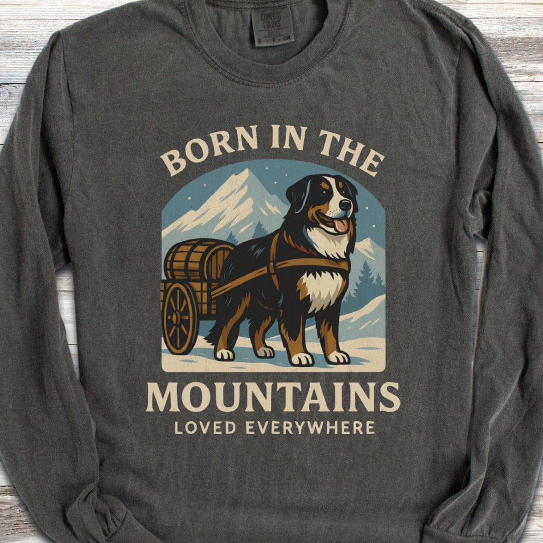 Bernese Mountain Dog Born Long Sleeve Tee