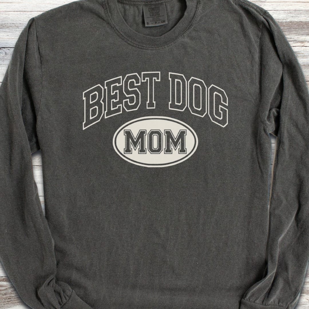 Best Dog University Mom Long Sleeve Tee