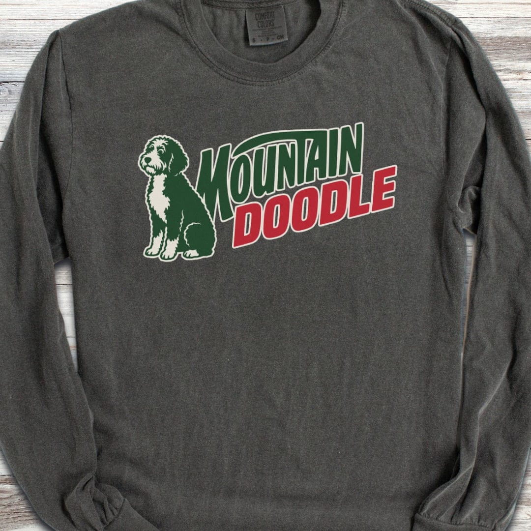Bernedoodle Mountain Doodle Long Sleeve Tee