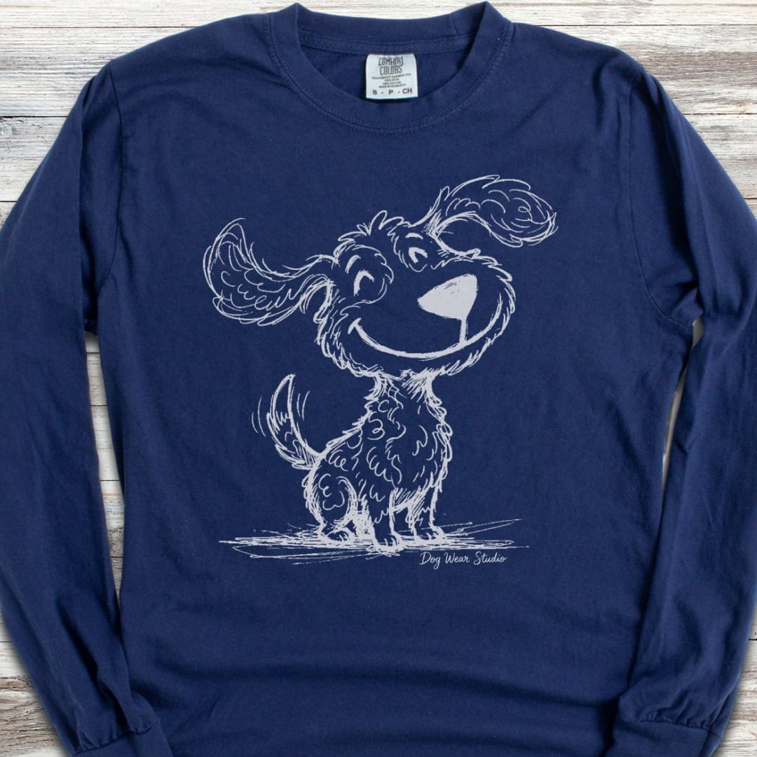 Doodle Sketch Long Sleeve Tee