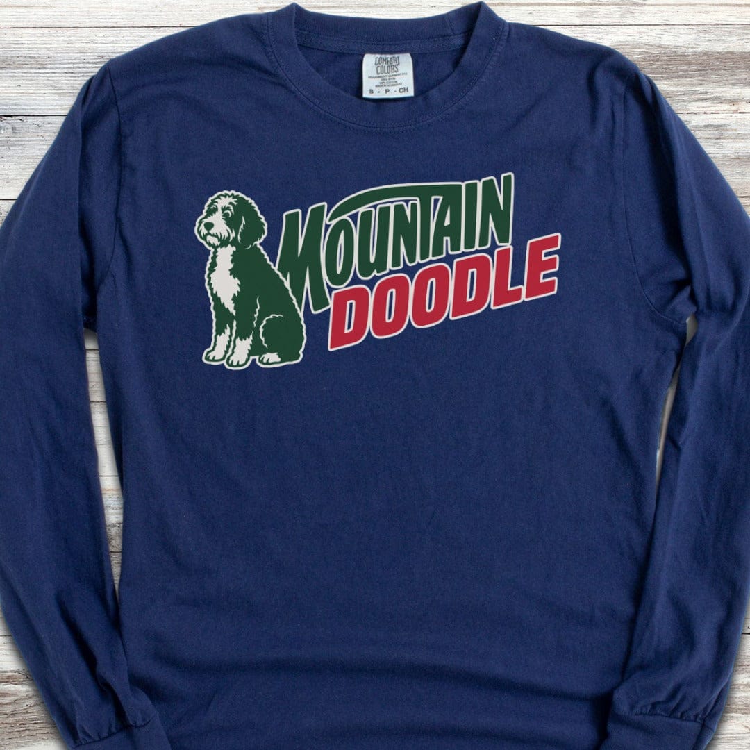 Bernedoodle Mountain Doodle Long Sleeve Tee