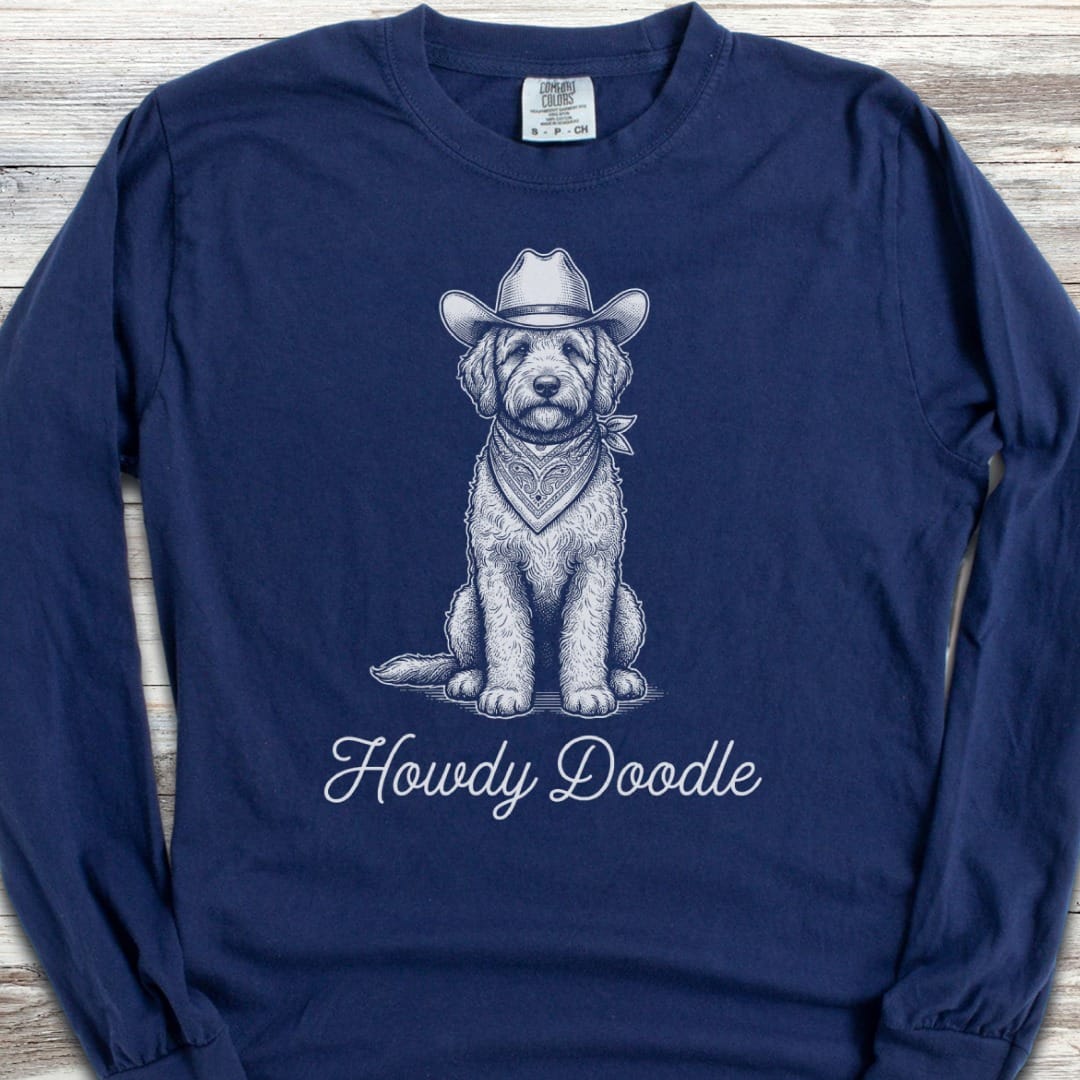 Doodle Howdy Doodle Long Sleeve Tee