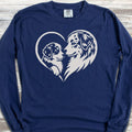 Australian Shepherd Heart Bond Long Sleeve Tee