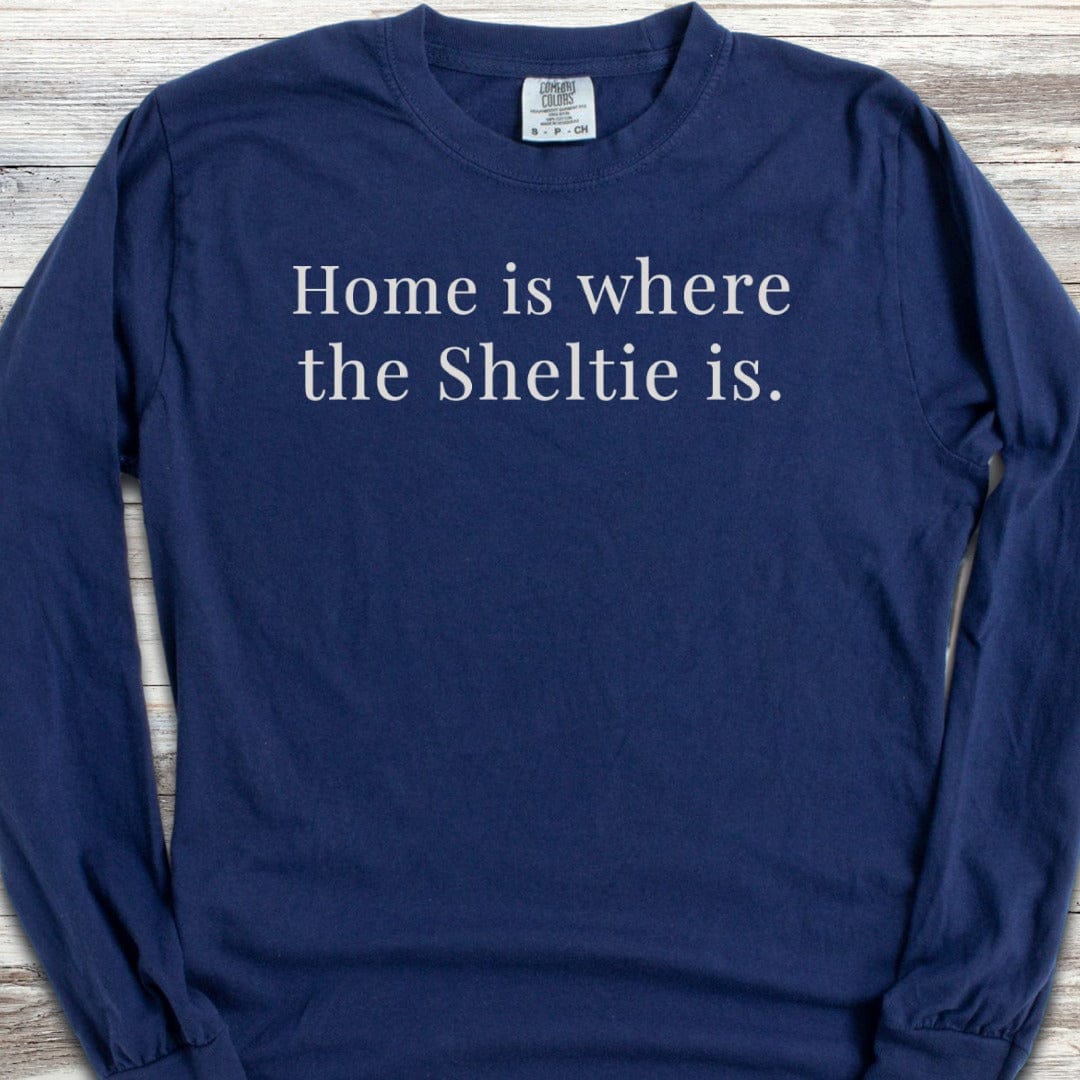 Shetland Sheepdog Home Long Sleeve Tee