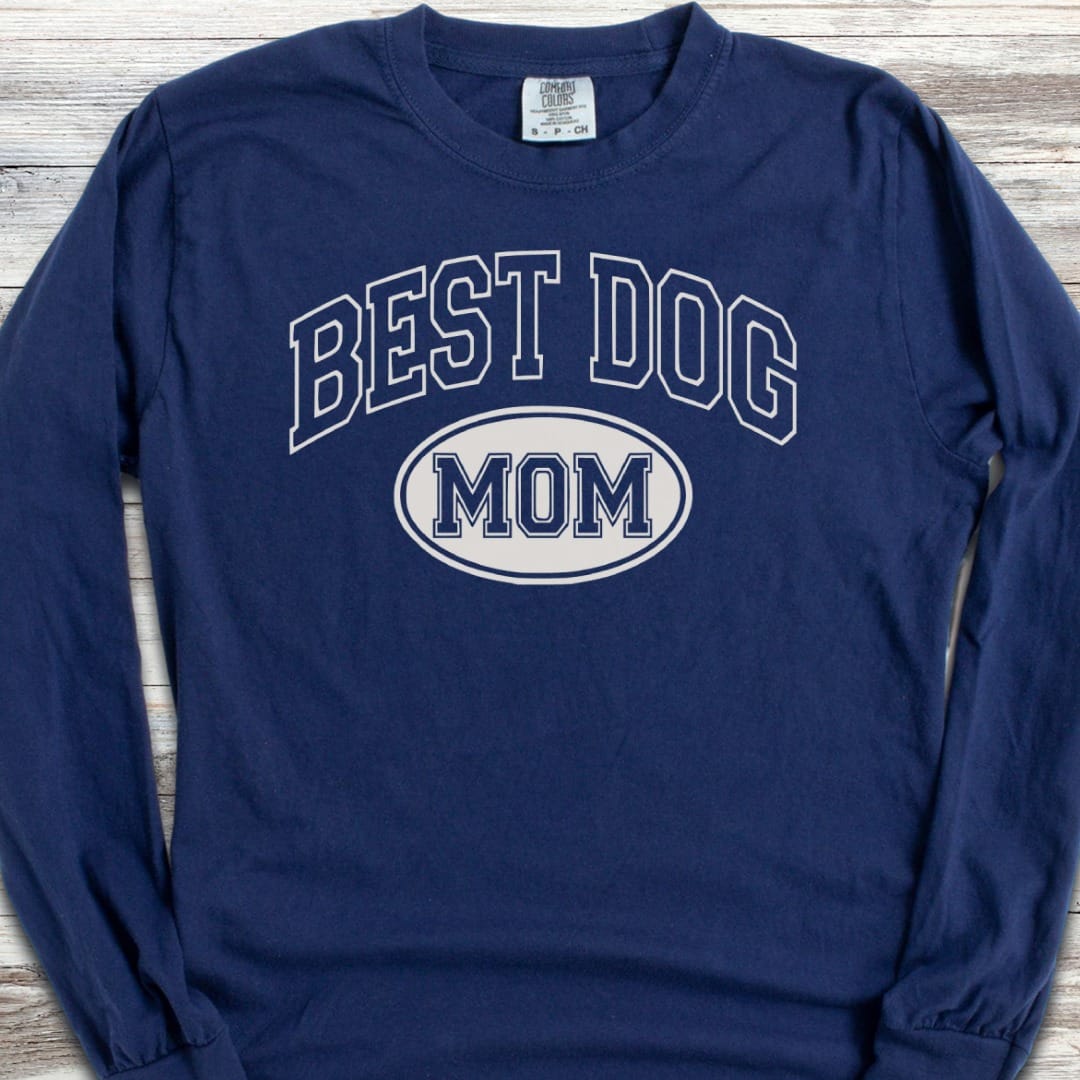 Best Dog University Mom Long Sleeve Tee
