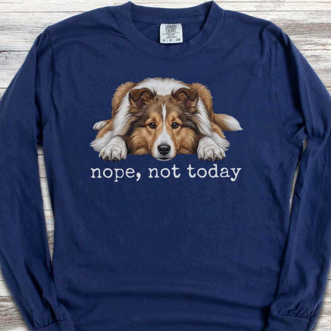 Shetland Sheepdog Nope Long Sleeve Tee