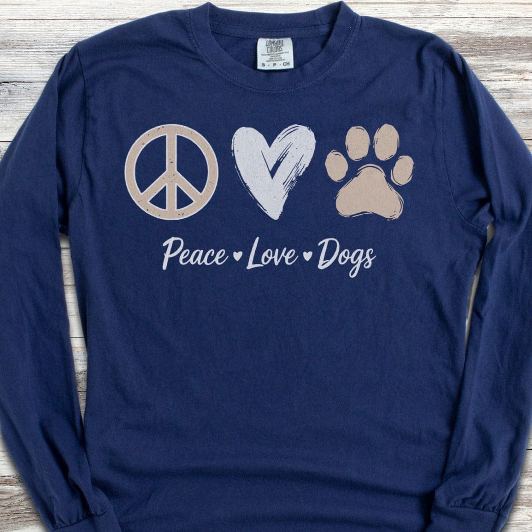 Peace Love Dogs Long Sleeve Tee