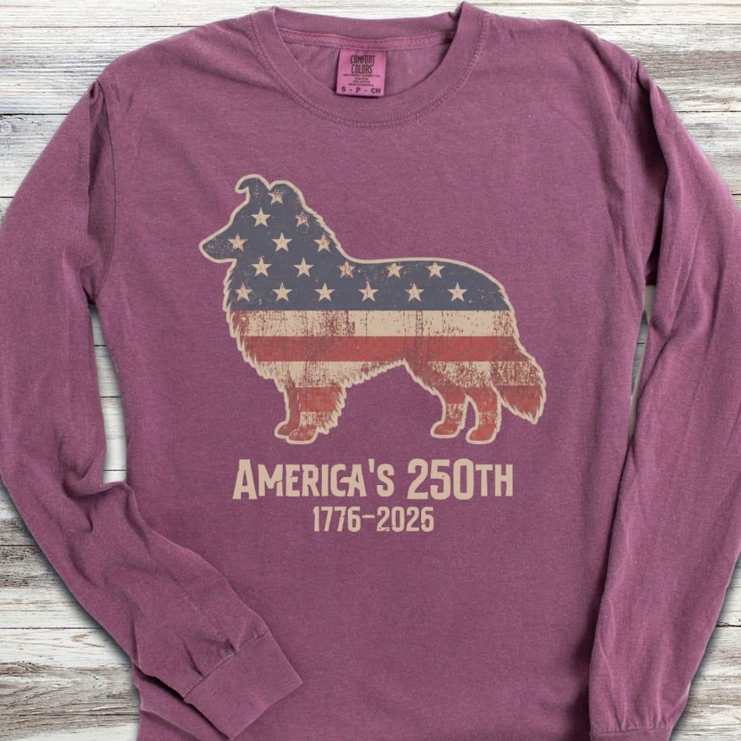 Shetland Sheepdog 250 Long Sleeve - Berry