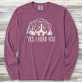 Australian Shepherd Black Tri Herd You Long Sleeve Tee - Berry
