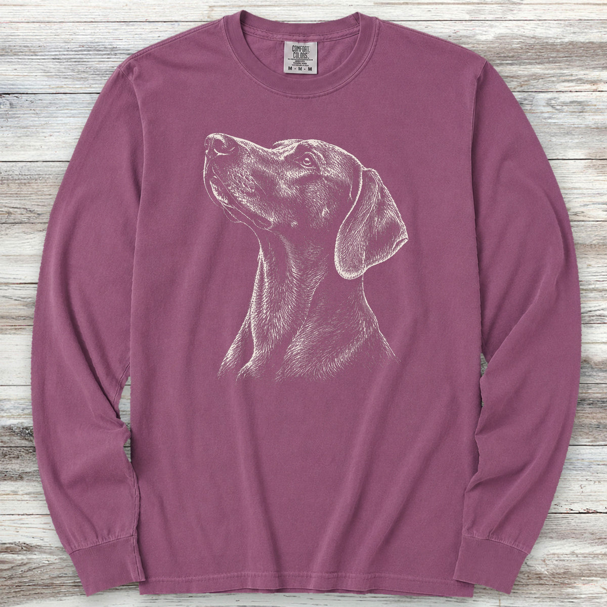 Vizsla Loyalty Long Sleeve Tee - Berry