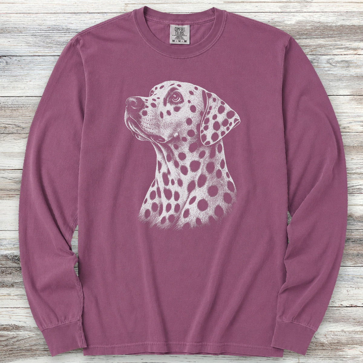 Dalmatian Loyalty Long Sleeve Tee - Berry