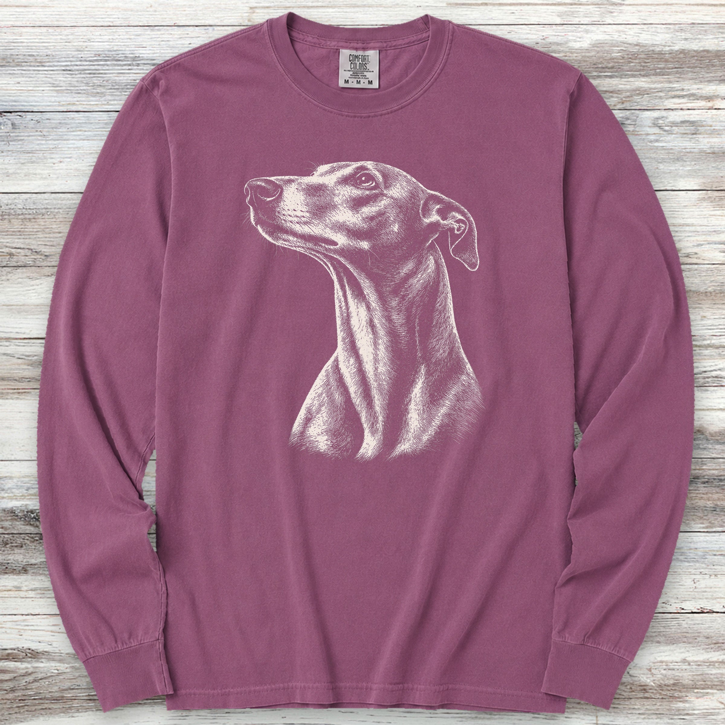 Greyhound Loyalty Long Sleeve Tee - Berry