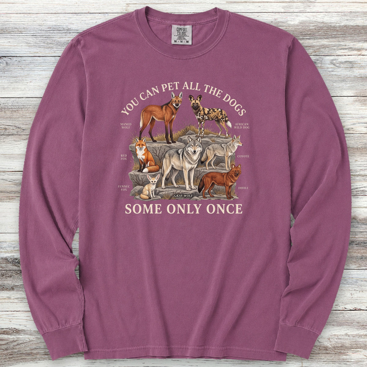 Only Once Long Sleeve Tee - Berry
