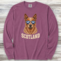 Australian Cattle Dog Red Scotland Long Sleeve Tee - Berry