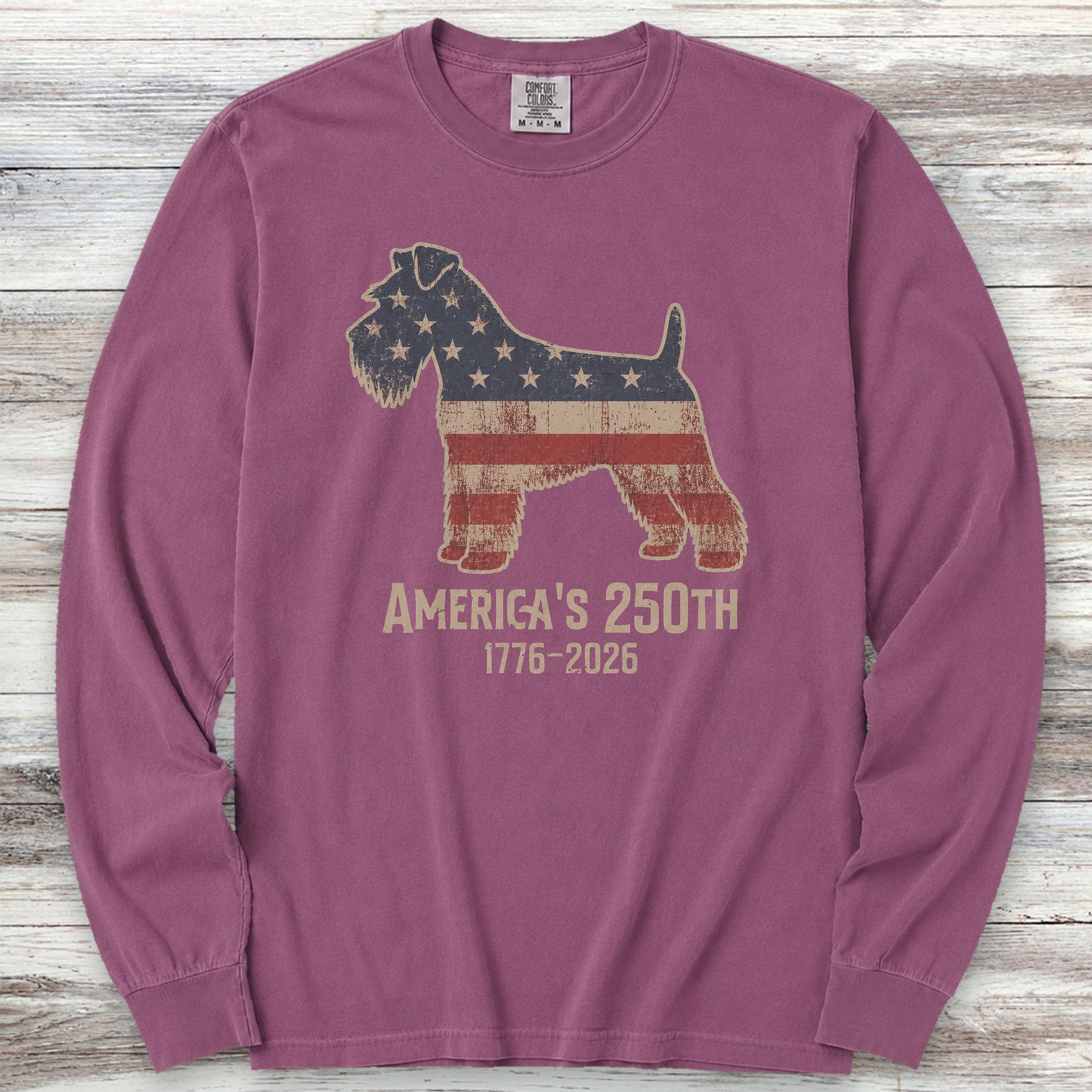 Schnauzer 250 Long Sleeve Tee - Berry