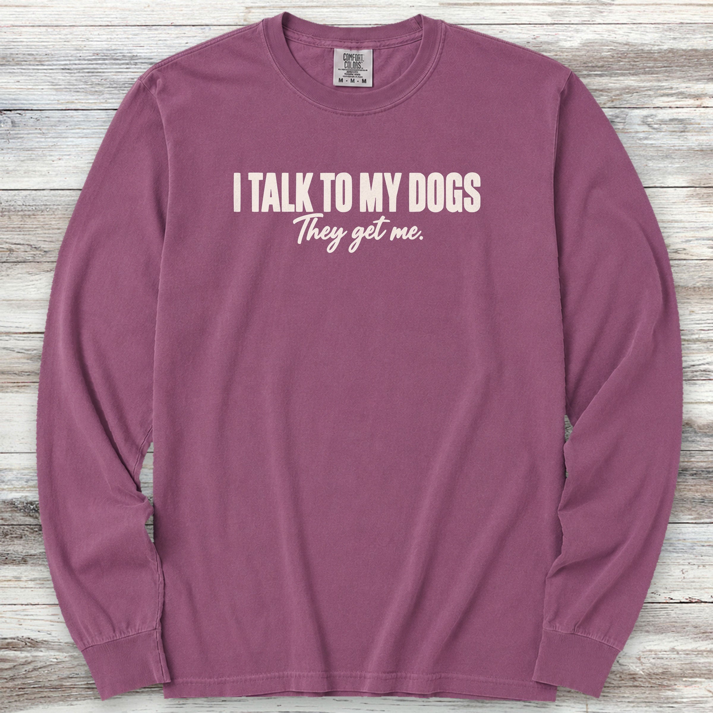 They Get Me Long Sleeve Tee - Berry