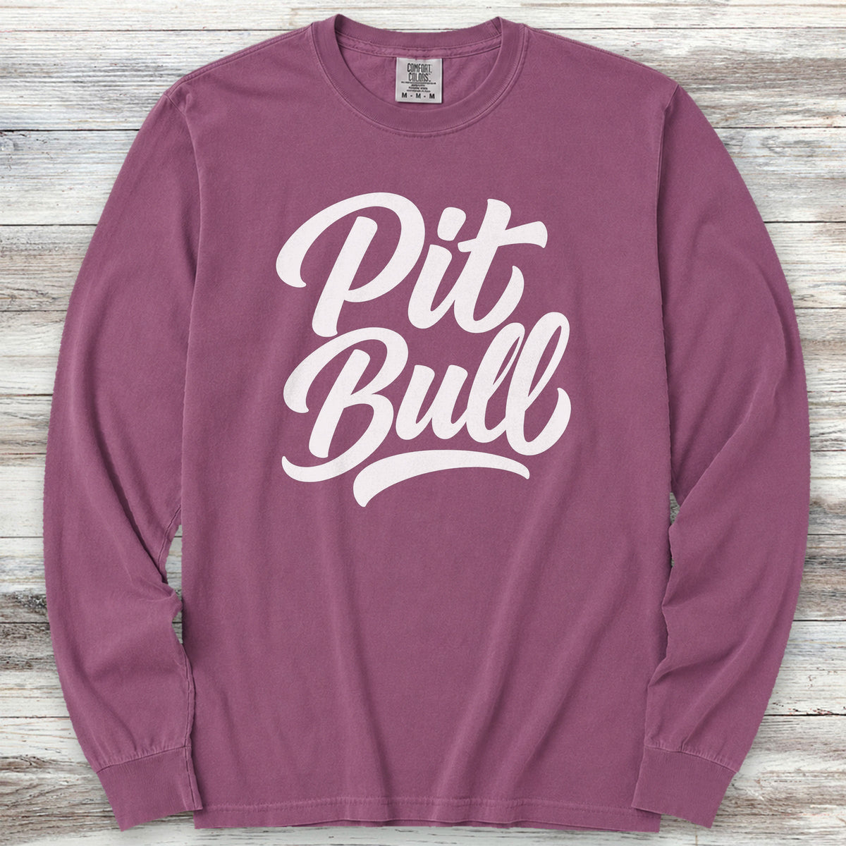 Pit Bull Team Long Sleeve Tee - Berry