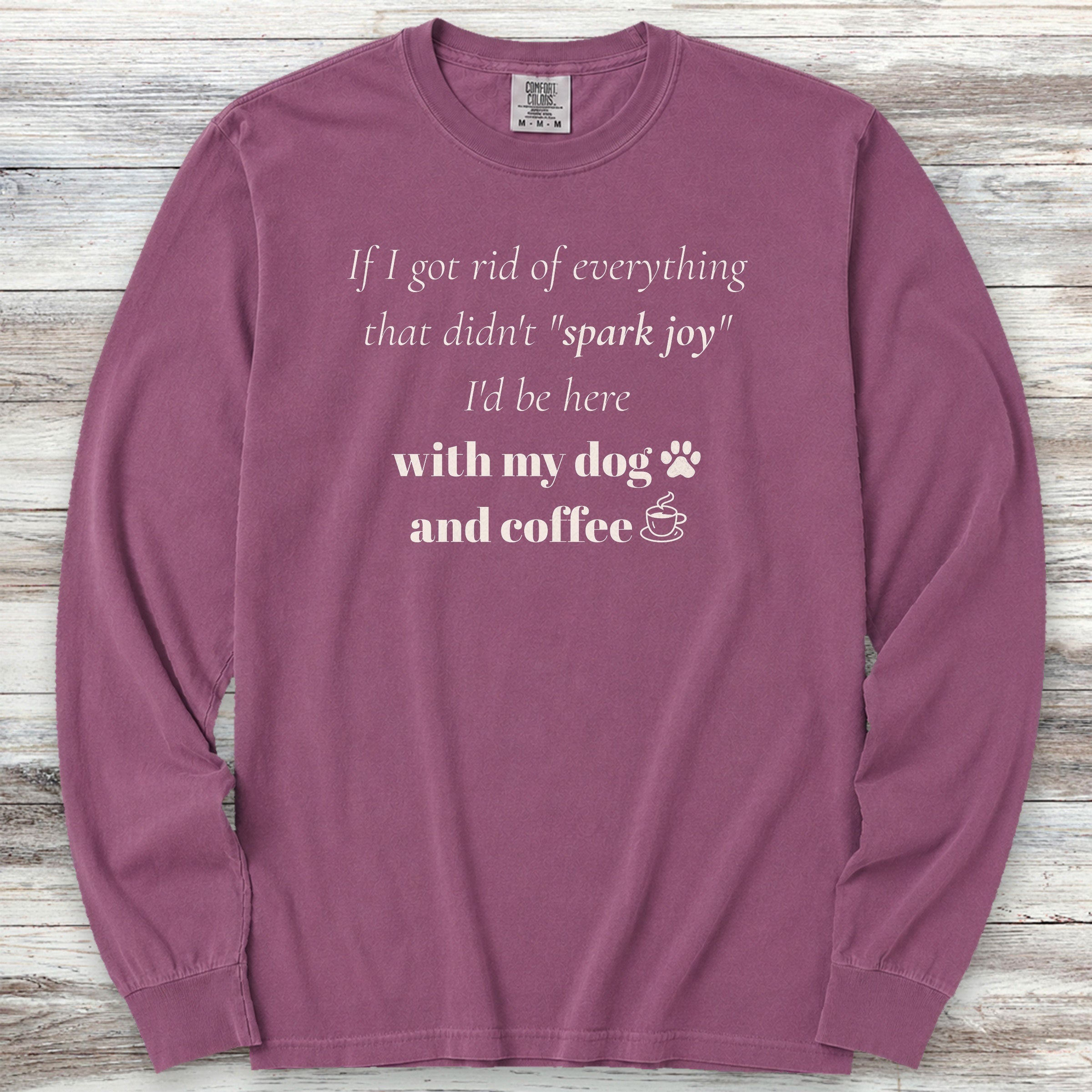 Spark Joy Long Sleeve Tee - Berry