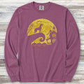 Great Dane Halloween Moon Long Sleeve Tee - Berry
