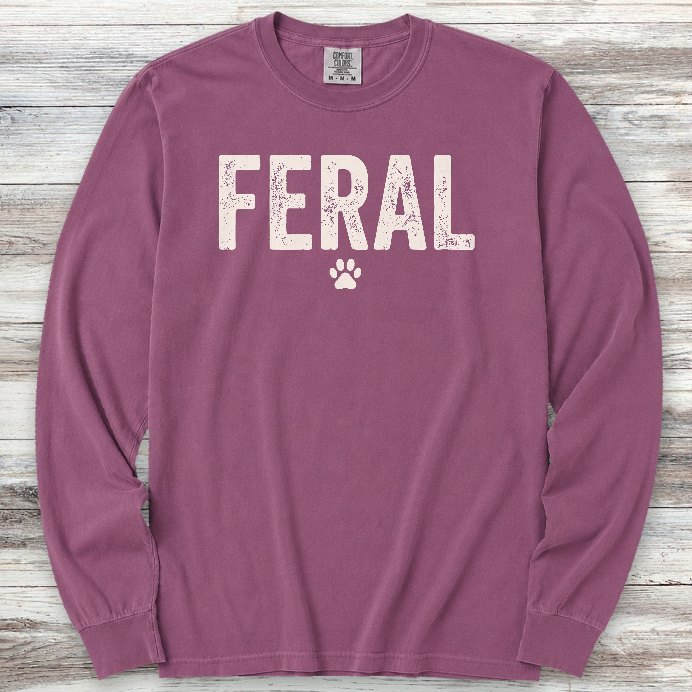 Feral Long Sleeve Tee - Berry