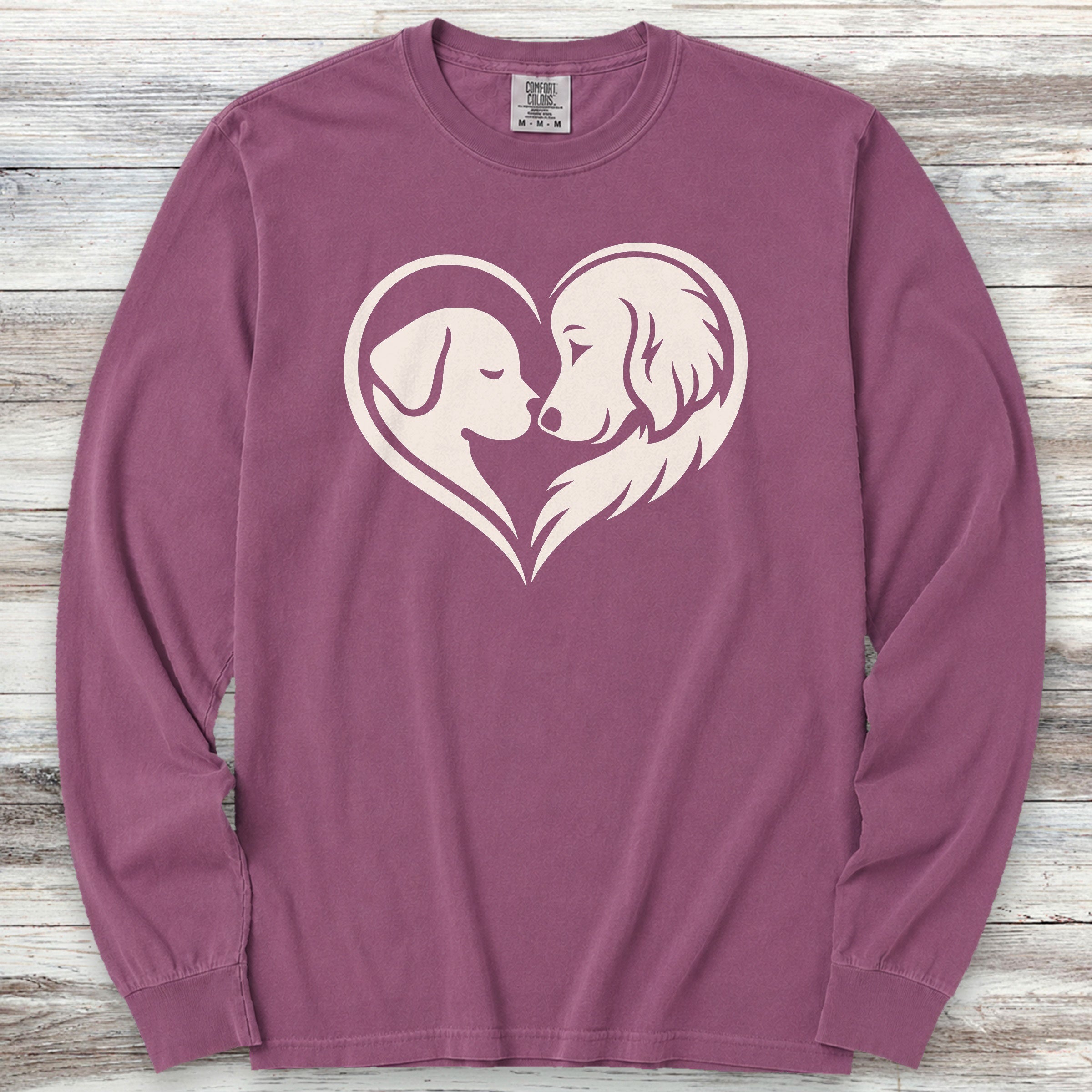 Dog Wear Studio Logo Long Sleeve Tee - Berry