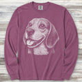 Beagle Long Sleeve Tee - Berry