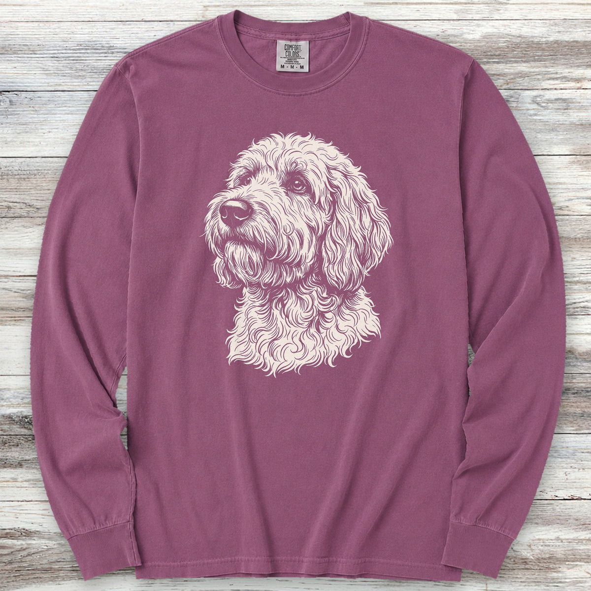 Goldendoodle Loyalty Long Sleeve Tee - Berry