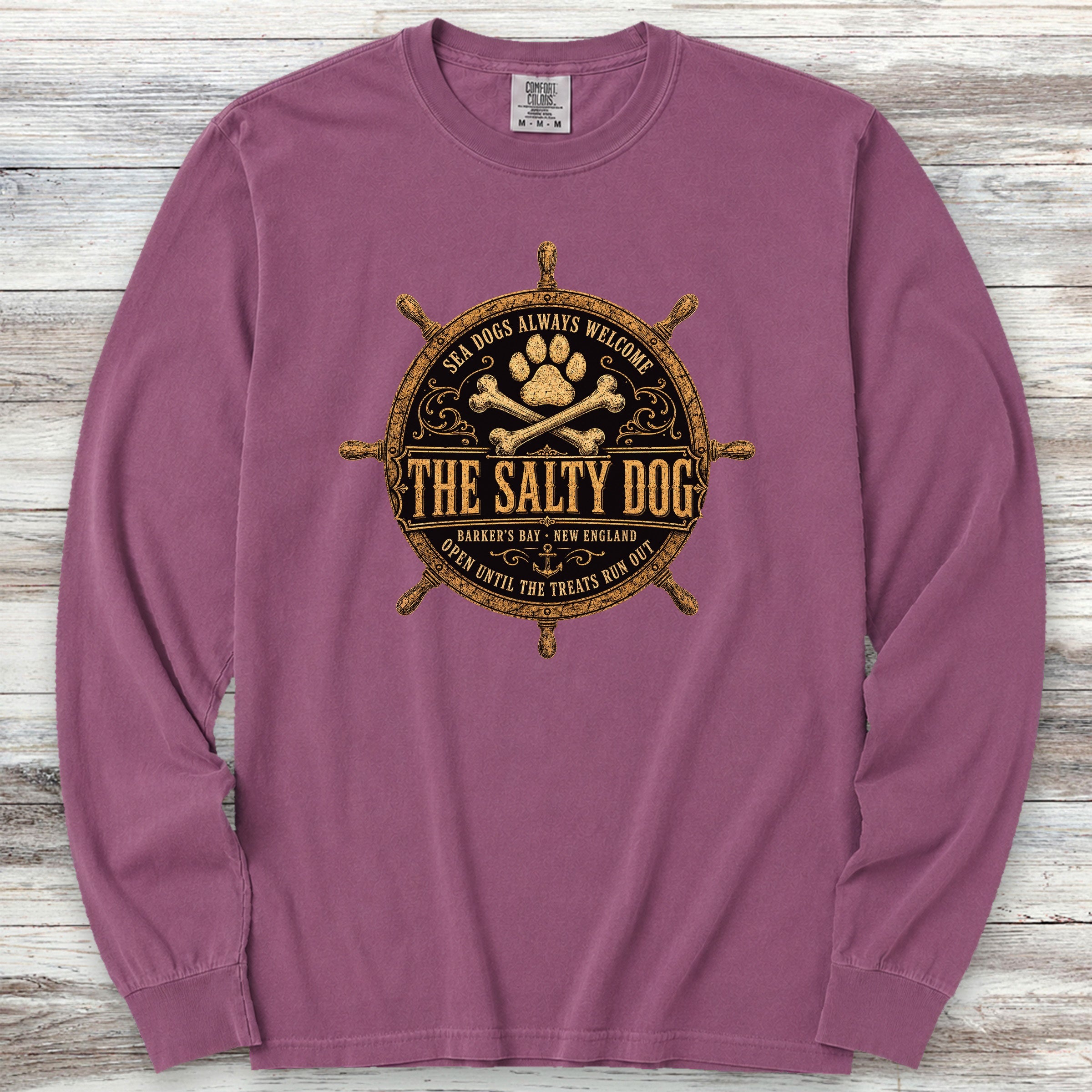 The Salty Dog Long Sleeve Tee - Berry