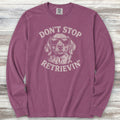 Golden Retriever Don't Stop Long Sleeve Tee - Berry
