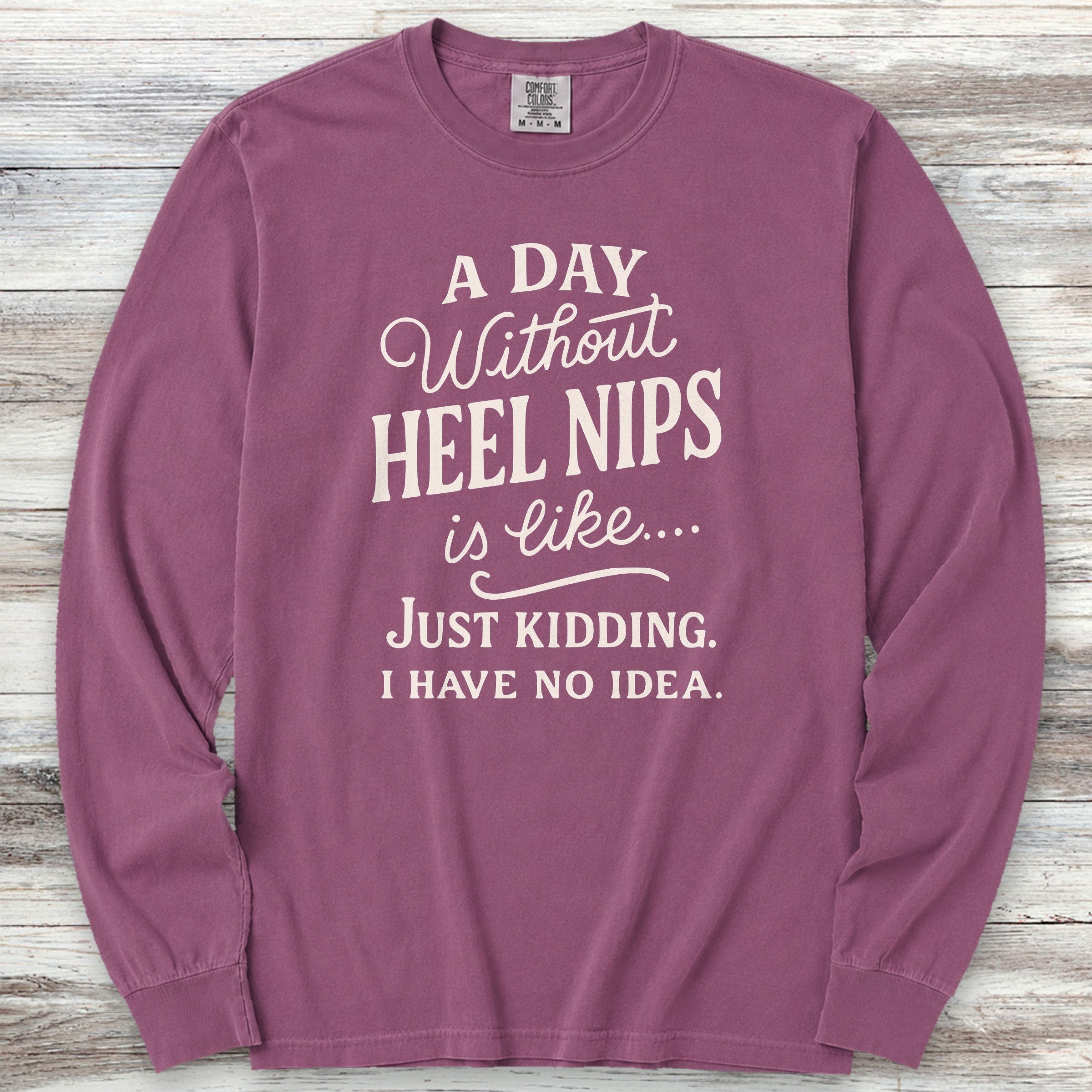 Australian Cattle Dog Days Long Sleeve Tee - Berry