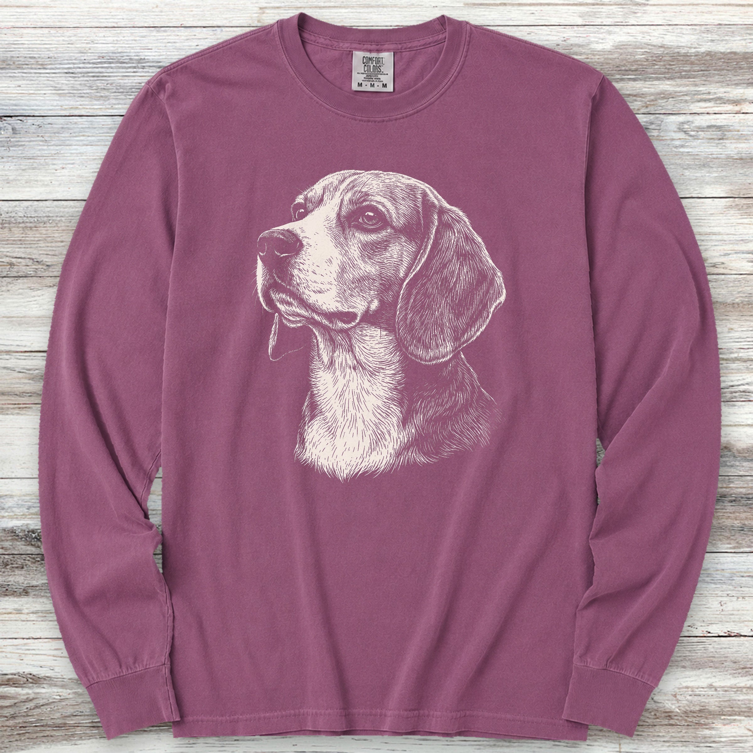 Beagle Loyalty Long Sleeve Tee - Berry
