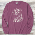 Cane Corso Loyalty Long Sleeve Tee - Berry