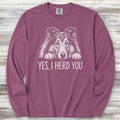 Rough Collie Herd You Long Sleeve Tee - Berry