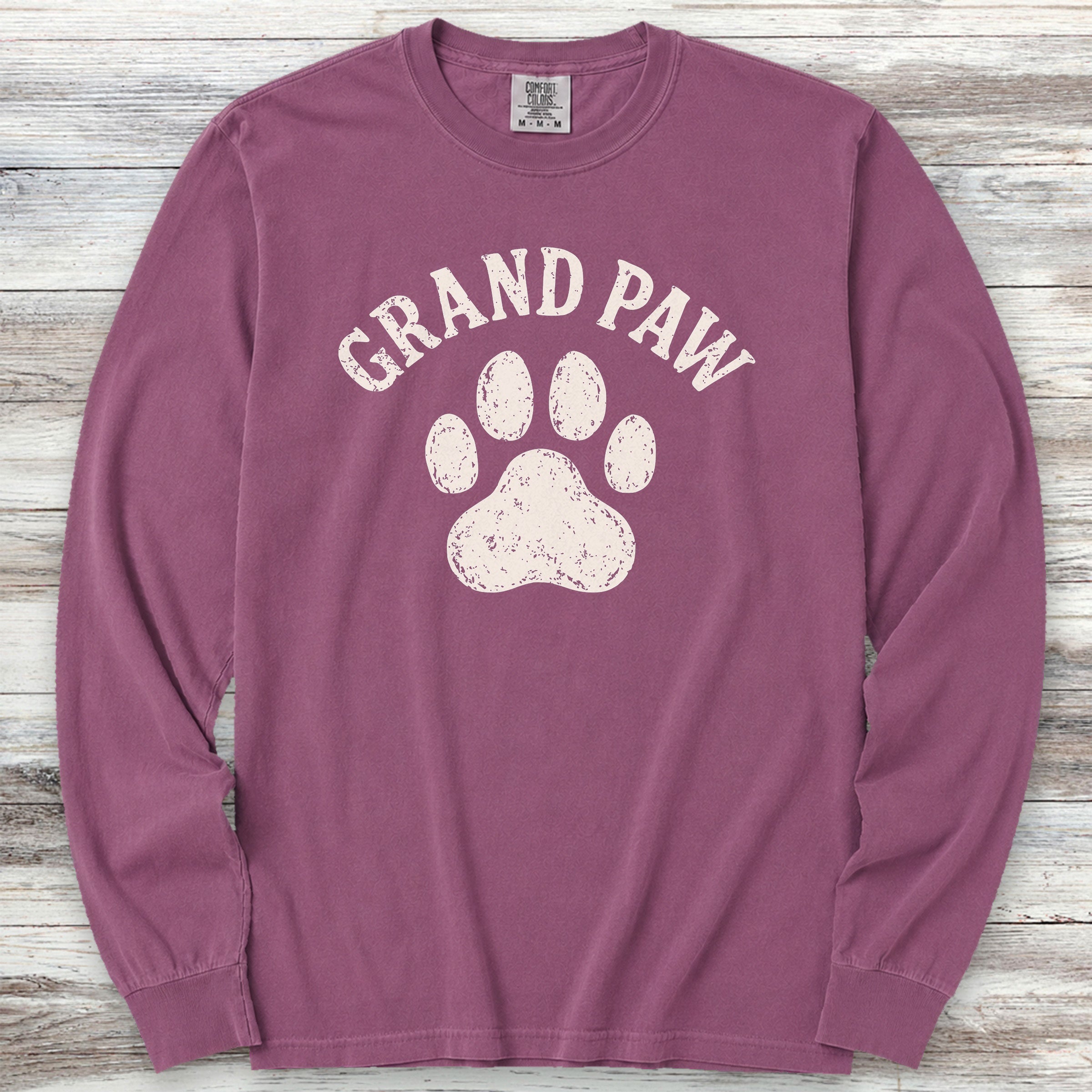 Grand Paw Long Sleeve Tee - Berry