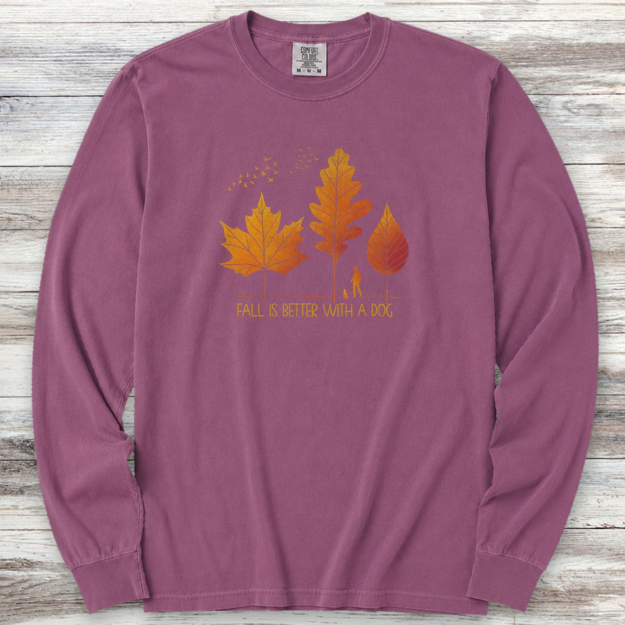 Fall Is Better Long Sleeve Tee - Berry
