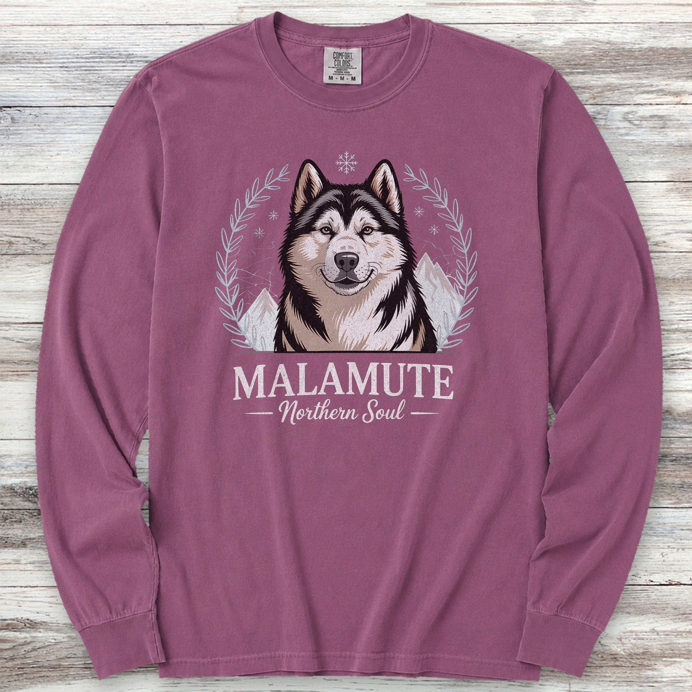 Malamute Northern Soul Long Sleeve Tee - Berry