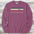 Australian Shepherd USA Sunset Long Sleeve Tee - Berry